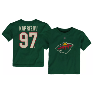 NHL Toddler Minnesota Wild Kirill Kaprizov #97 Fir T-Shirt, Boys', 2T, Brown