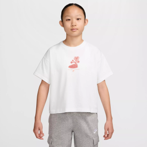 Nike Nike Girls' Sneaker Flower Boxy Graphic Tee, XL, White - $25.00 at DICK'S Sporting Goods