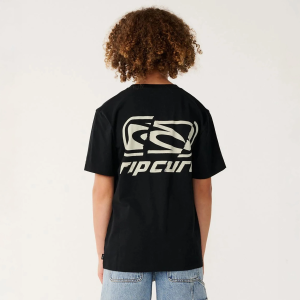 Rip Curl Boys' Archive Ripped Graphic Tee, Size 8, Black