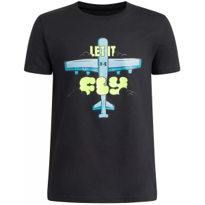Under Armour Under Armour Boys' Let It Fly Graphic Tee, Small, Black/White - $20.00 at DICK'S Sporting Goods