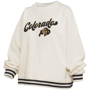 Pressbox Pressbox Women's Colorado Buffaloes White Chenille Crewneck Sweatshirt, Small - $89.99 at DICK'S Sporting Goods