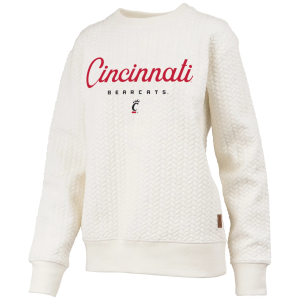 Pressbox Pressbox Women's Cincinnati Bearcats Textured Crewneck Sweatshirt, Small, White - $89.99 at DICK'S Sporting Goods