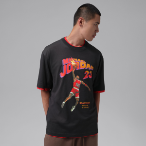 Jordan Men's Brooklyn Graphic T-Shirt, Small, Off Noir