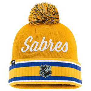 Fanatics NCAA Adult Buffalo Sabres Draft Pom Beanie, Men's, Yellow - $36.00 at DICK'S Sporting Goods