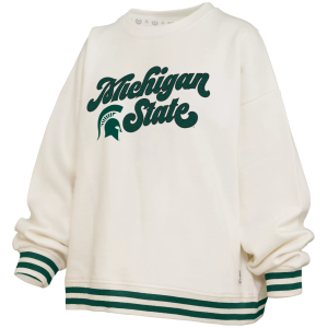 Pressbox Pressbox Women's Michigan State Spartans White Chenille Crewneck Sweatshirt, Small - $89.99 at DICK'S Sporting Goods