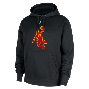 Jordan Men's Houston Rockets Black Club Hoodie, Large