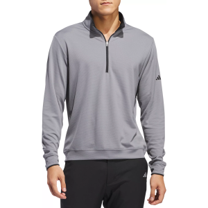 adidas Men's Core Lightweight 1/2 Zip Golf Pullover, Medium, Grey Three