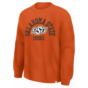 Nike Adult Oklahoma State Cowboys Arched Logo Long Sleeve Shirt, Men's, Small, Orange