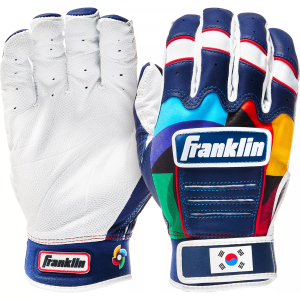 Franklin Franklin Adult CFX Pro South Korea World Baseball Classic Batting Gloves, Men's, Large, Red/White/Blue - $59.99 at DICK'S Sporting Goods