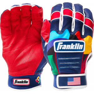 Franklin Franklin Youth CFX Pro USA World Baseball Classic Batting Gloves, Large, Red/White/Blue - $54.99 at DICK'S Sporting Goods