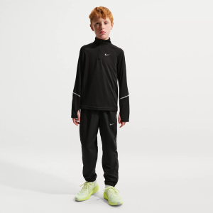 Nike Kids' Dri-FIT Miler Woven Pant, XL, Black/Reflective Silver