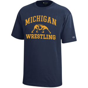 Champion Champion Youth Michigan Wolverines Jersey Wrestling T-Shirt, Medium, Blue - $34.99 at DICK'S Sporting Goods
