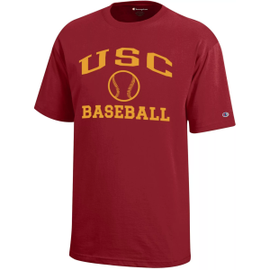 Champion Youth USC Trojans Jersey Baseball T-Shirt, XL, Red