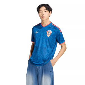 adidas Adult Croatia 2026-27 Away Replica Jersey, Men's, Large, Blue