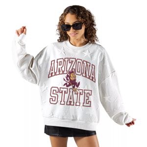 Gameday Couture Gameday Couture Women's Arizona State Sun Devils Embossed Stars Premium Crewneck Sweatshirt, Small, White - $62.00 at DICK'S Sporting Goods