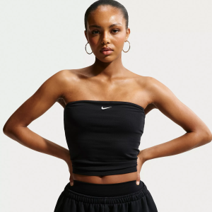 Nike Women's Sportswear Tight Tube Top, Large, Black