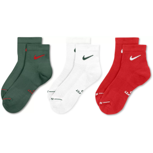 Nike Everyday Elevated Ankle Socks - 6 Pairs, Men's, Large, Multi-color