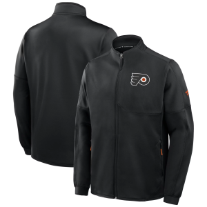 NHL Philadelphia Flyers Authentic Pro Rink Poly Jacket, Men's, Small, Black