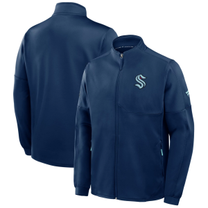 NHL Seattle Kraken Authentic Pro Rink Poly Jacket, Men's, Small, Blue