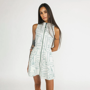 Fore All Fore All Women's Erin Scattered Print Golf Dress, Large, Green Scattered - $129.99 at DICK'S Sporting Goods