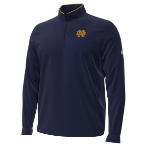 Under Armour Men's Notre Dame Fighting Irish Midweight 1/4 Zip, Small, Blue