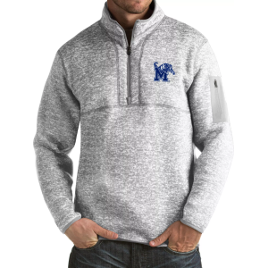 Antigua Antigua Men's Memphis Tigers Grey Fortune Pullover Jacket, Small, Team - $119.99 at DICK'S Sporting Goods