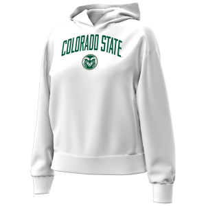 Under Armour Women's Colorado State Rams White Essential Fleece Hoodie, Medium