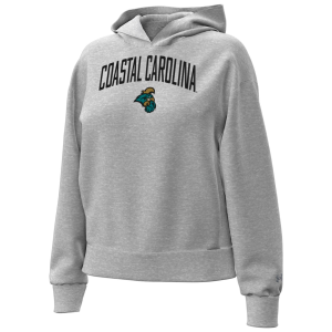 Under Armour Women's Coastal Carolina Chanticleers Grey Essential Fleece Hoodie, XXL, Gray