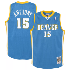 Mitchell & Ness Mitchell & Ness Boys' Denver Nuggets Carmelo Anthony Hardwood Classic Replica Jersey, Large, Blue - $100.00 at DICK'S Sporting Goods