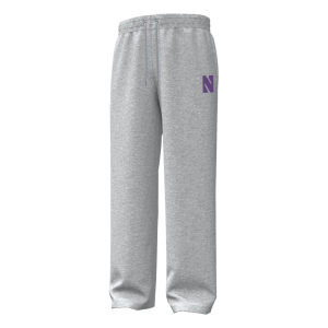Under Armour Men's Northwestern Wildcats Grey Icon Fleece Pants, XL, Gray