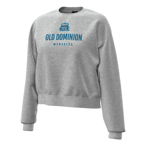 Under Armour Women's Old Dominion Monarchs Grey Essential Fleece Crewneck Sweatshirt, Small, Purple