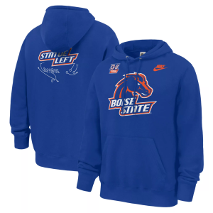 Nike Adult Boise State Broncos Perfect Season Hoodie, Men's, Large, Blue