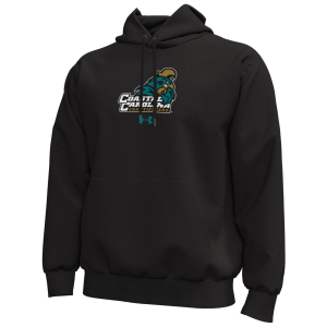 Under Armour Men's Coastal Carolina Chanticleers Black Icon Fleece Hoodie, Large
