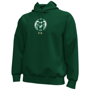 Under Armour Men's Colorado State Rams Icon Fleece Green Hoodie, Medium