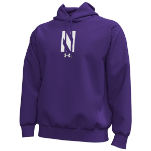 Under Armour Men's Northwestern Wildcats Purple Icon Fleece Hoodie, XXL