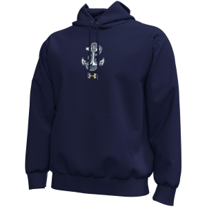 Under Armour Men's Navy Midshipmen Blue Icon Fleece Hoodie, XL