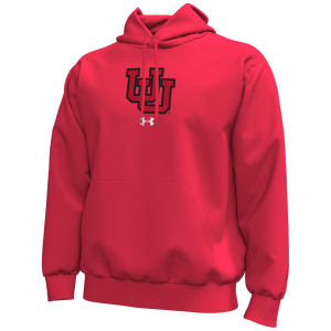 Under Armour Men's Utah Utes Red Icon Fleece Hoodie, XL