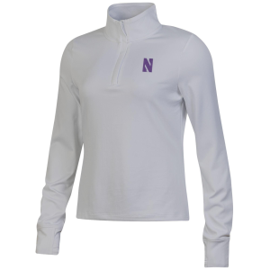Under Armour Women's Northwestern Wildcats Grey Motion 1/4-Zip Pullover, XXL, Gray