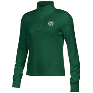 Under Armour Women's Colorado State Rams Green Motion 1/4-Zip Pullover, Medium
