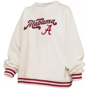 Pressbox Pressbox Women's Alabama Crimson Tide White Chenille Crewneck Sweatshirt, Small - $89.99 at DICK'S Sporting Goods