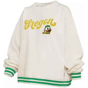 Pressbox Pressbox Women's Oregon Ducks White Chenille Crewneck Sweatshirt, Small - $89.99 at DICK'S Sporting Goods