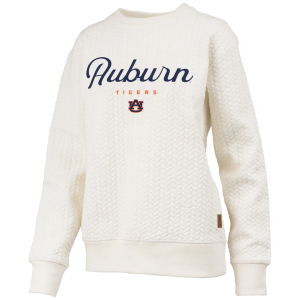 Pressbox Pressbox Women's Auburn Tigers Textured Crewneck Sweatshirt, Small, White - $89.99 at DICK'S Sporting Goods