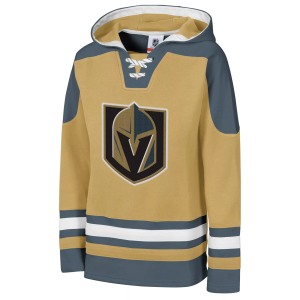 NHL Team Apparel Boys' Vegas Golden Knights Gold Ageless Pullover Hoodie, Small, Yellow