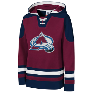 NHL Youth Colorado Avalanche Maroon Must-Have Ageless Home Pullover Hoodie, Small, Red