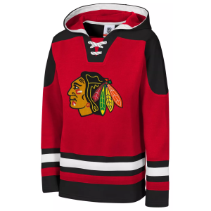 NHL Youth Chicago Blackhawks Red Must-Have Ageless Home Pullover Hoodie, Small