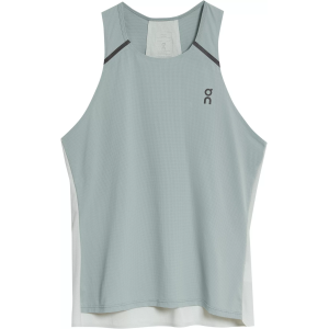 On Women's Performance Tank-T, Large, Cobble/Glacier