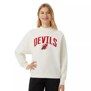 Concepts Sport Concepts Sport Women's New Jersey Devils Oatmeal Mock Neck Sweatshirt, Small, Tan - $65.00 at DICK'S Sporting Goods