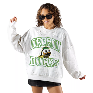Gameday Couture Gameday Couture Women's Oregon Ducks Embossed Stars Premium Crewneck Sweatshirt, Small, White - $62.00 at DICK'S Sporting Goods