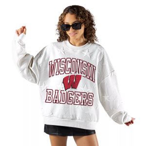 Gameday Couture Gameday Couture Women's Wisconsin Badgers Embossed Stars Premium Crewneck Sweatshirt, Small, White - $62.00 at DICK'S Sporting Goods