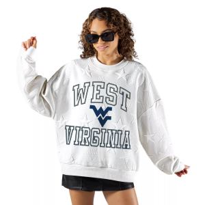 Gameday Couture Gameday Couture Women's West Virginia Mountaineers Embossed Stars Premium Crewneck Sweatshirt, Small, White - $62.00 at DICK'S Sporting Goods